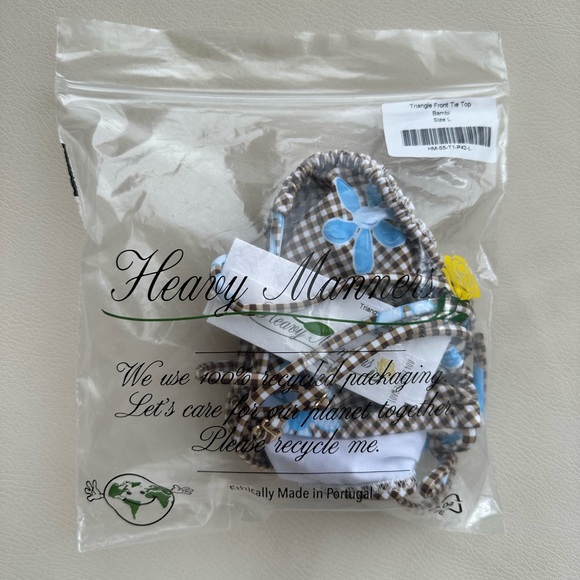 Heavy Manners Bambi Triangle Front Tie Top - Picture 6 of 6